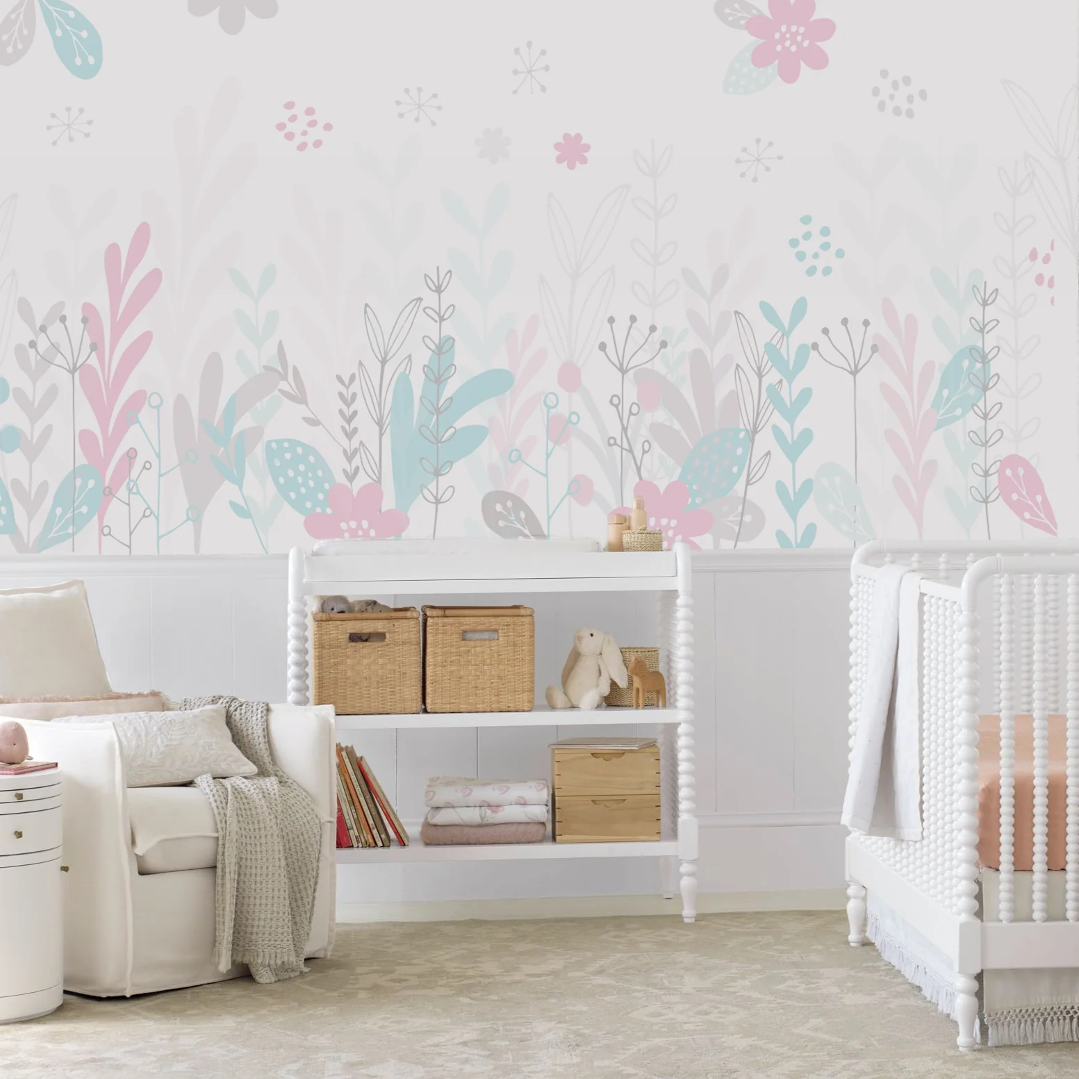 Papel de Parede Floral Rosado - Imagem 3