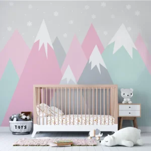 Papel de Parede Montanhas Rosadas